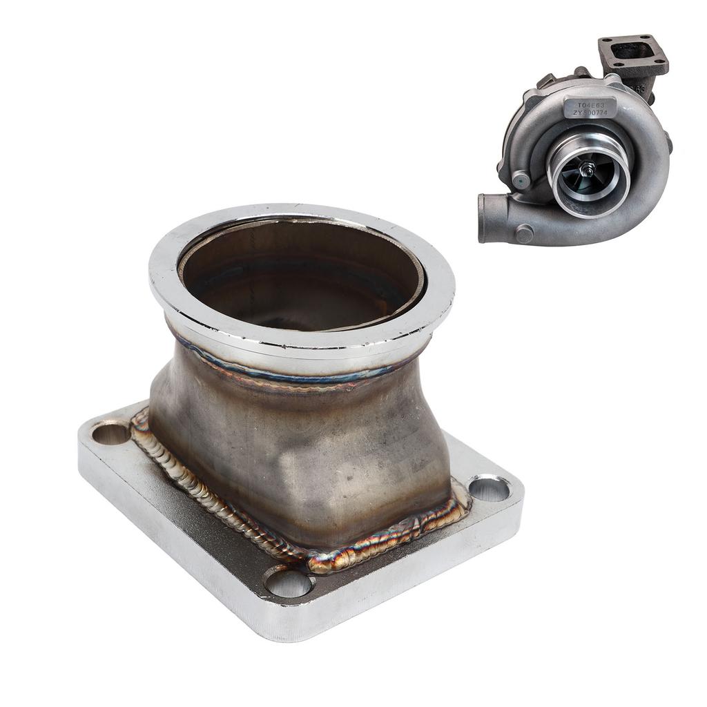 2.5in V Band Flange Adapter Stainless Steel Rustproof Long Lasting Universal for T4 Turbo