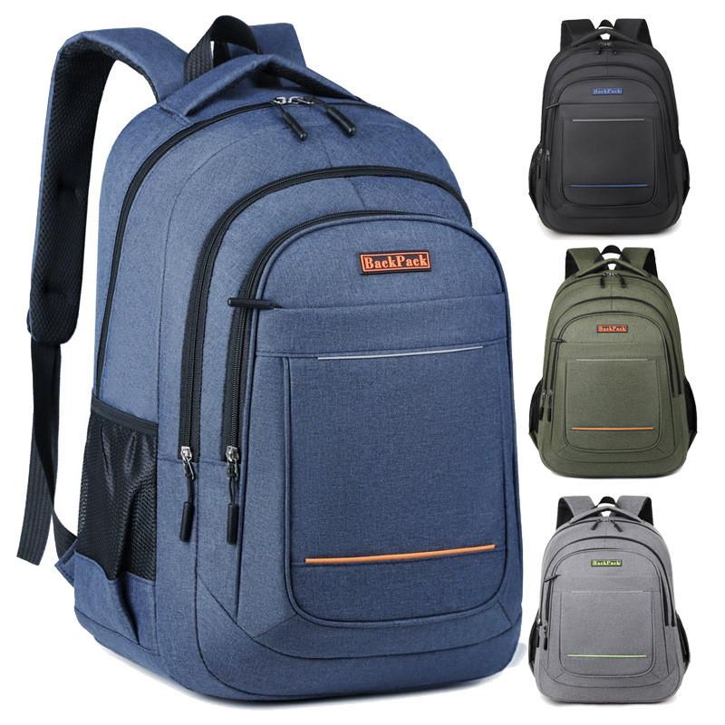 Backpack Color Solid Large Capacity Outdoor Leisure Travel Bag Schoolbag Student