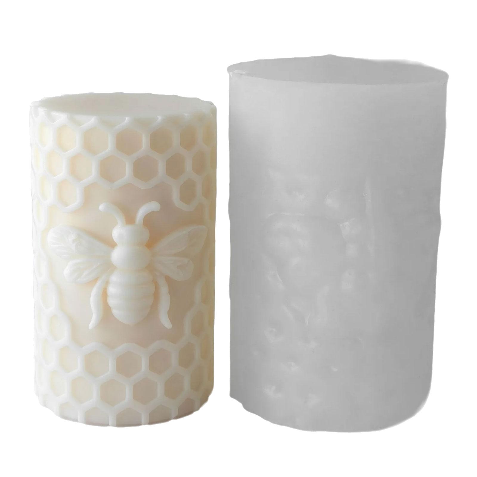 

Силиконовые формы для свечей в виде сот для эпоксидной смолы, формы для изготовления свечей и мыла ручной работы в виде цилиндров, для домашнего декора 12