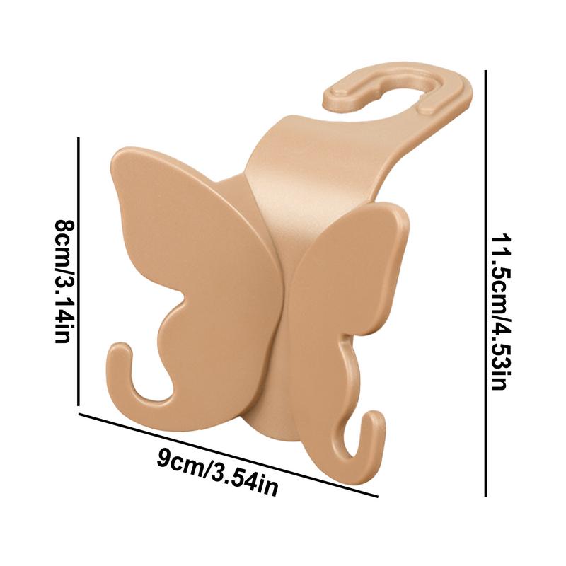 Backseat Hooks For Car Versatile Car Headrest Butterfly Hook Hanger Minivan Caravan Interior Organizer Purses And Bags Holder
