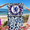 football club.C Print Beach Towel, Versatile Lightweight Absorbent Beach Towel for Pool Surf Yoga Bathroom, Perfect Birthday Holiday Gift