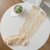 Girls Long Socks Stockings Women College Style Plaid Knee Socks Women Ultra-thin Transparent Crystal Silk Socks Stockings Sox