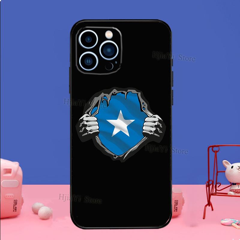 Somali Somalia National Flag Phone Case For iPhone 16 15 11 12 13 14 Pro Max Mini X XS XR Plus SE2 Funda Coque Capa Cover