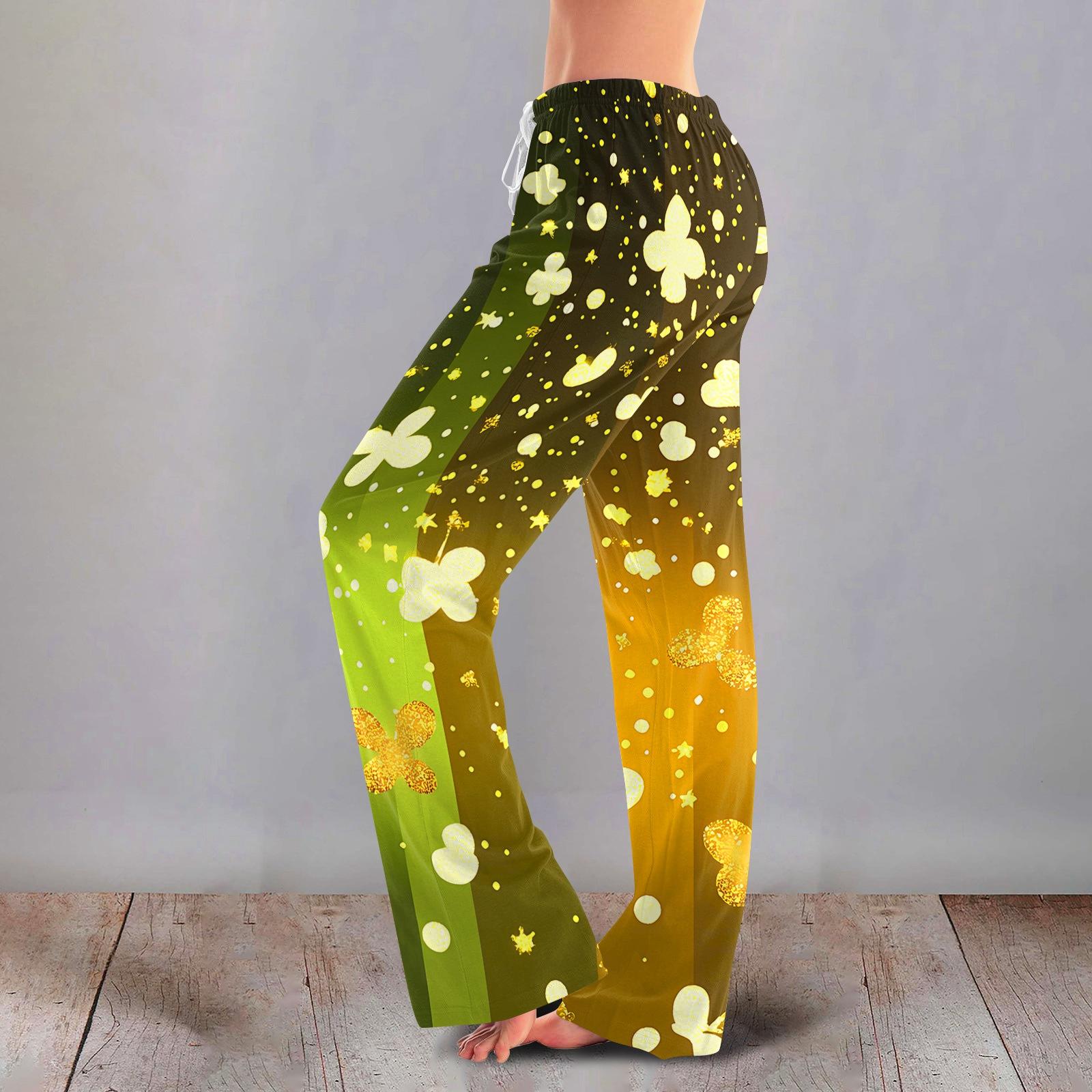 

Women s Casual Fashion Comfort Pajama Pants Print Drawstring Pants Full Length Long XXL