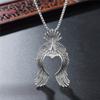 Vintage Titanium Steel Phoenix Pendant Men's Titanium Steel Necklace Jewelry