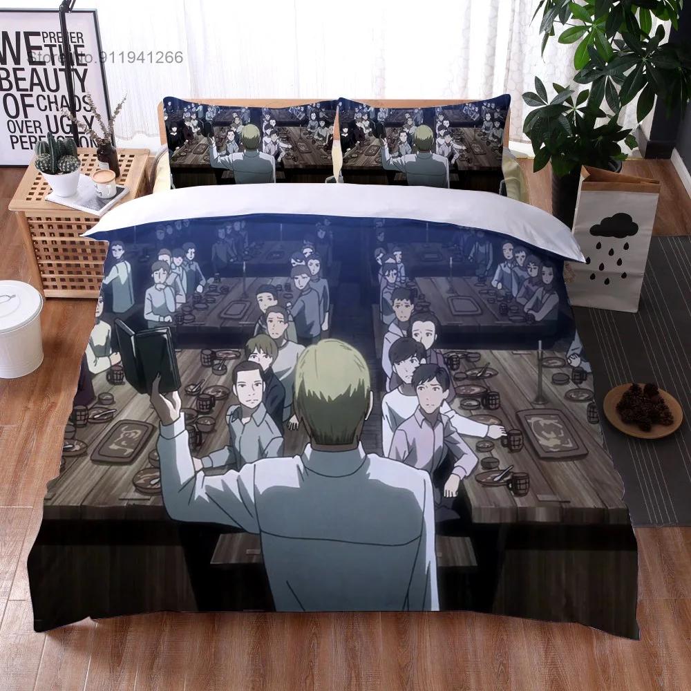 2024 3D Print Anime Attack on Titan Boys Duvet Cover Pillowcase Wings of Liberty Children Bedding Set Single Full Size