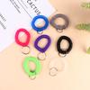 10Pcs Multipurpose Stretchable Wristband Keychain Spring Flexible Spiral Elastic Band Bracelet Key Holder Ring For Sauna Gym Outdoor Sports Hair Rings