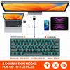 T-WOLF T30 Wireless RGB Mechanical Gaming Keyboard - Bluetooth, Three Modes, Blue Switches