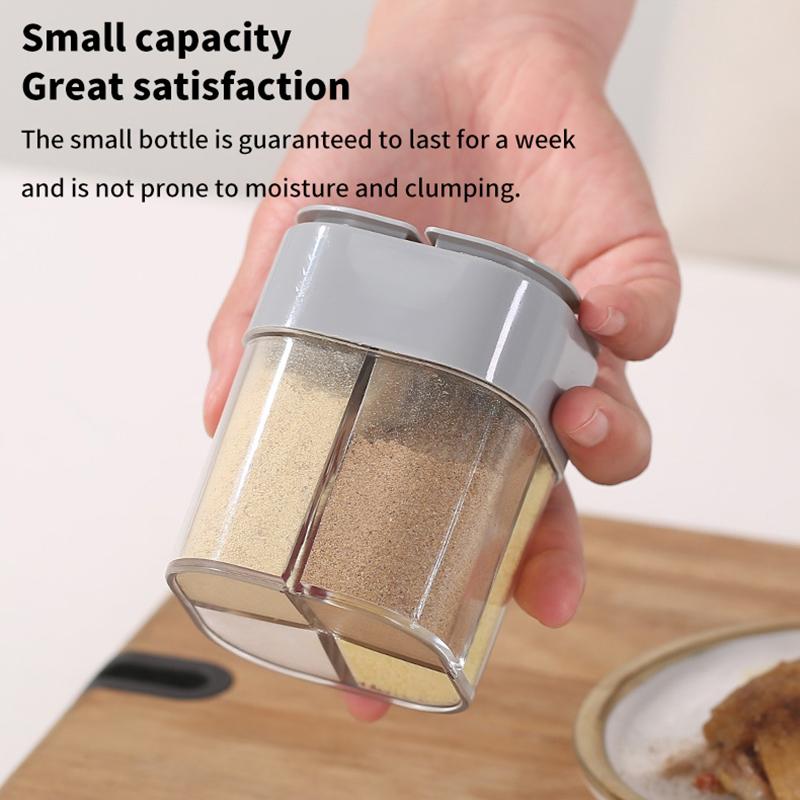 4 w 1 Camping Piesze wycieczki Słoik na przyprawy do gotowania na świeżym powietrzu Grill Bbq Dozownik przypraw Akcesoria kempingowe Naczynia kuchenne Sprzęt Akcesoria