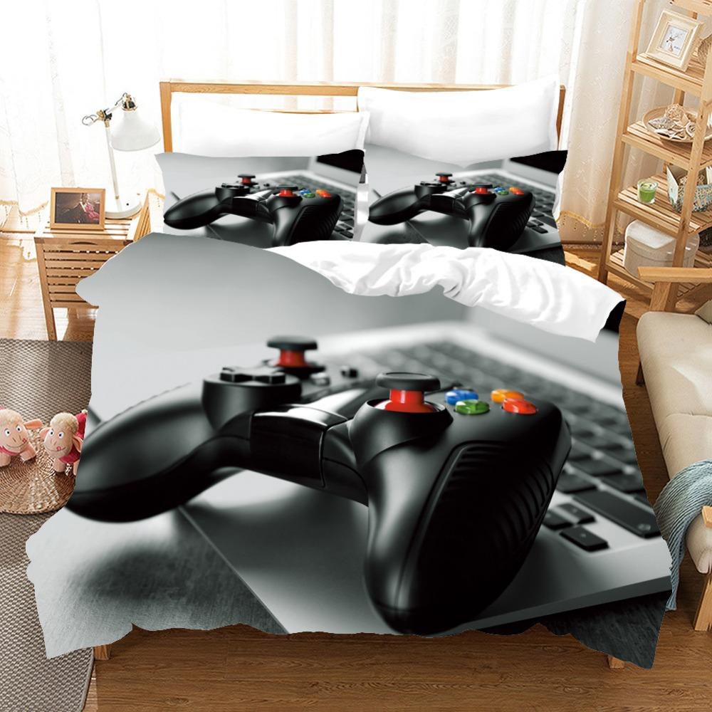 Gamepad Digital Printing Bedding Four-Piece Set Three-Piece Set Bed Sheet Quilt Cover