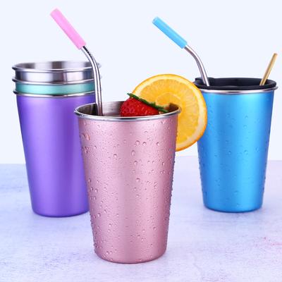 350/500ml 304 Edelstahl Metallbecher Whisky Bier Tassen Weißwein Kaffee Becher Reise Camping Becher Trinken Kaffee Tee Tasse