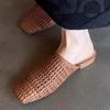 Fashion Ladies Shoes 2025 Closed Toe Women's Slippers Fashion Outdoor Casual New Hollow Out Light Soft Bottom Best Seller Flat Slippers