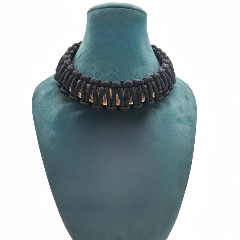 

Высококлассный универсальный широкий чокер для женщин - Идеальный рождественский подарок чёрный