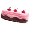 Fashion Cherry Cake Plush Pen Bag Large Capacity Makeup Case Stationery Bag Kawaii Exquisite Pencil Pouch School Supplies
