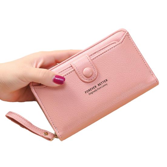 Clutch Bag Multifunction Pocket Storage Scratch Resistant Convenient Female Money Coin Purse for Work
