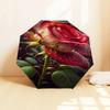 1pc Rose Petals Print Umbrella Multi-functional Umbrella Umbrella for Men & Women, Valentine's Day Anniversary Gift0818171
