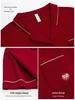 Rote Jahr des Drachen Lyocell Baumwolle Paar Pyjamas: Kurzarm, Lange Hose, Lässiger Cardigan für Zuhause oder Draußen