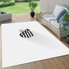 Santos FC2 Flannel Pattern Square Carpet,Area Rug,Carpet Rug for Living Room Bedroom Sofa Playroom Decor,Non-slip Floor Mat
