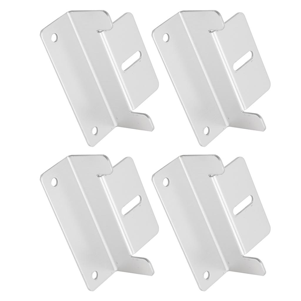 4Pcs/Set Solar Panel Mounting Z Brackets High Strength Aluminum Alloy for Car RV Yacht Ships