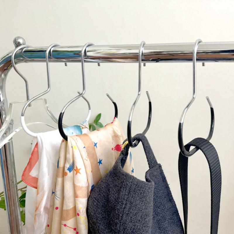5/10/15 Pack Scarf Ring Hangers,Multi-functional Non-slip Hooks for Hanging Belt,Closet Organizer Accessory Holders for Ties Bag
