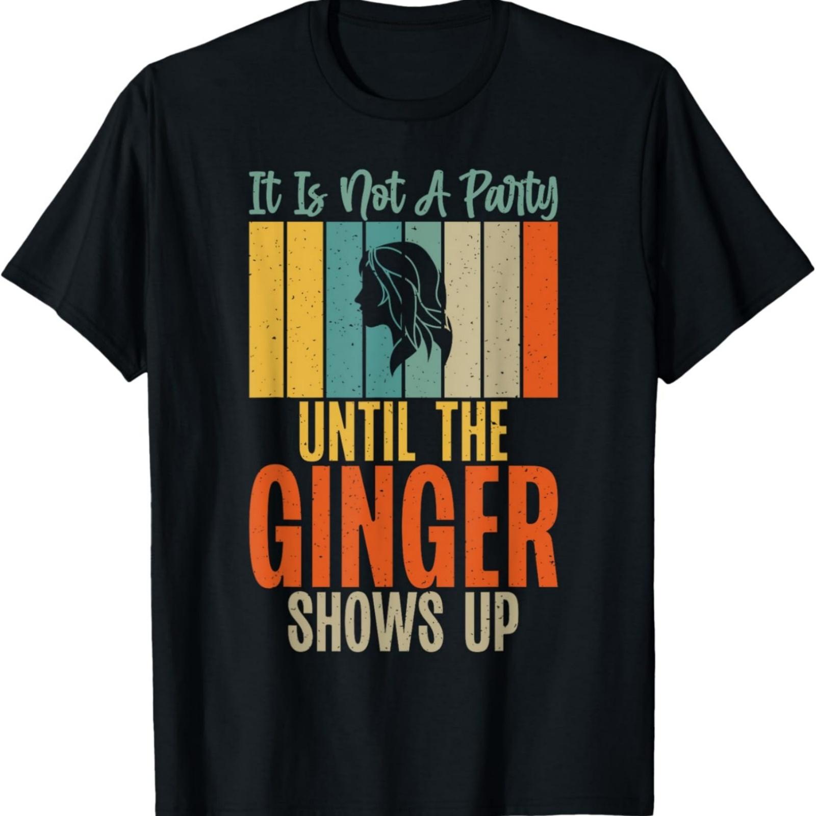 Это не вечеринка, пока не появится Имбирь Футболка с имбирем S