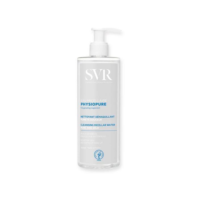 Woda Micelarna - SVR - Physiopure - 400ml - Skóra Wrażliwa - Delikatny Demakijaż - Bez Spłukiwania