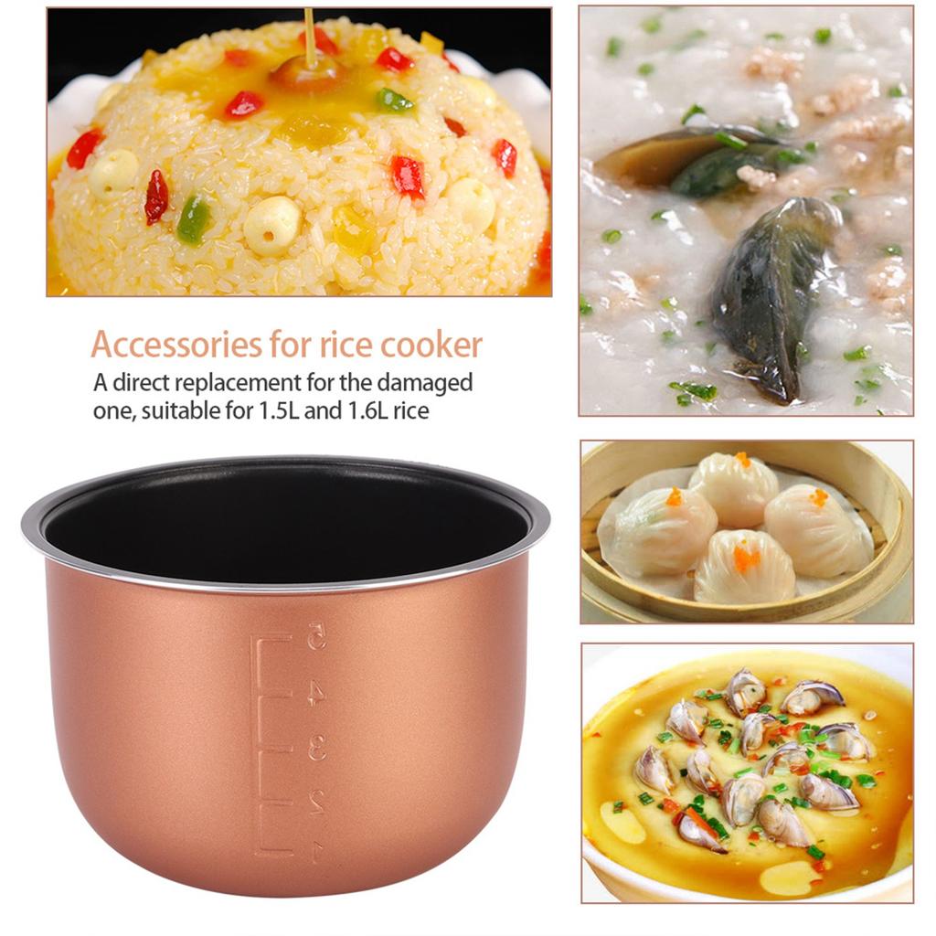 Non Stick Inner Cooking Pot Liner Container Replacement Accessories for 1.5L 1.6L Rice Cooker