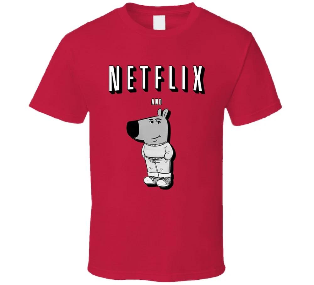 Netflix And Chill Guy Funny Meme T Shirt S