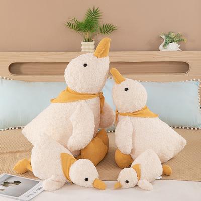 New Duck Throw Pillow Doll Cute and Soft To Sleep with Big White Duck Doll Children's Plush Toy Sofa Pillow Woman
