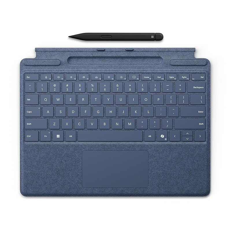 

microsoft Surface Pro Keyboard (with pen storage/slim) with pen)/ sapphire / 8X6-00209