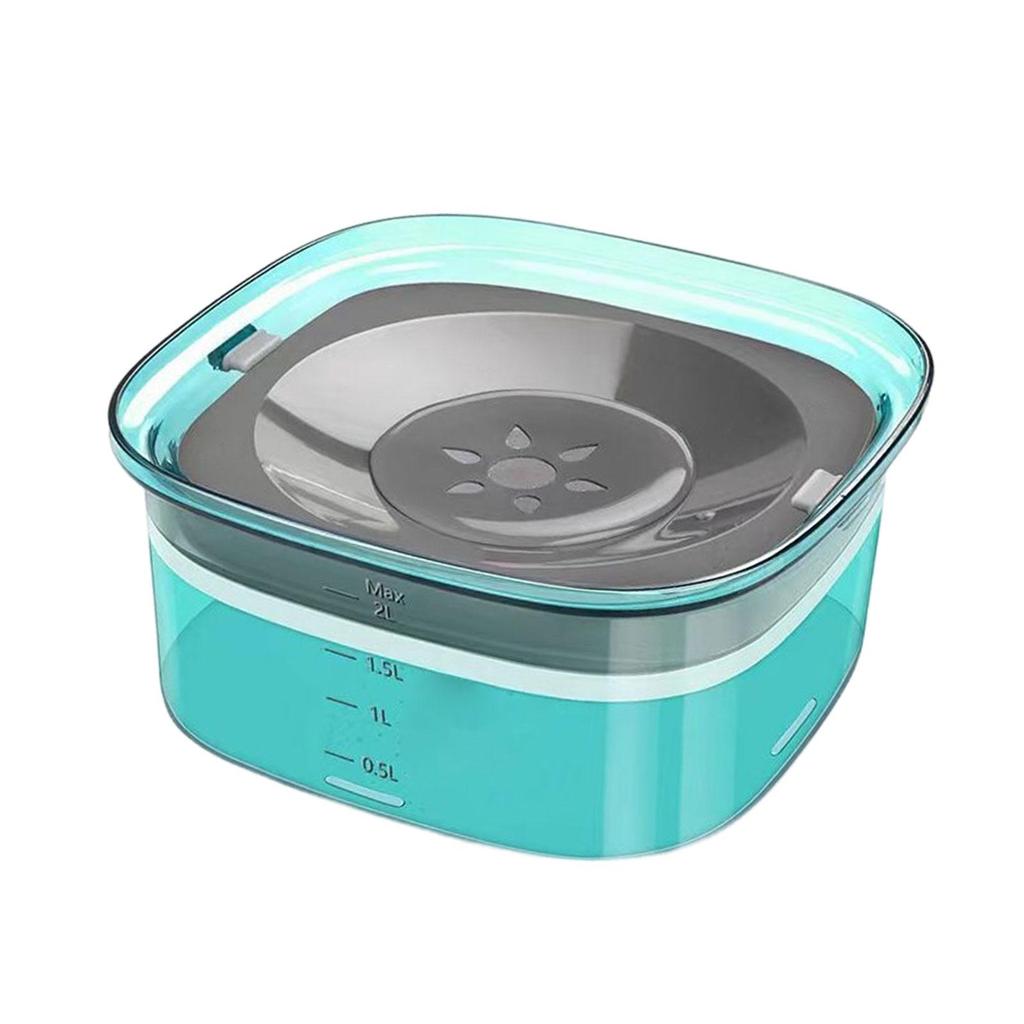 Pet Water Drinker Large Bowl Slow Feeder Spillproof Drinking Bowl for Dog and Cat Multiple Pet Households
