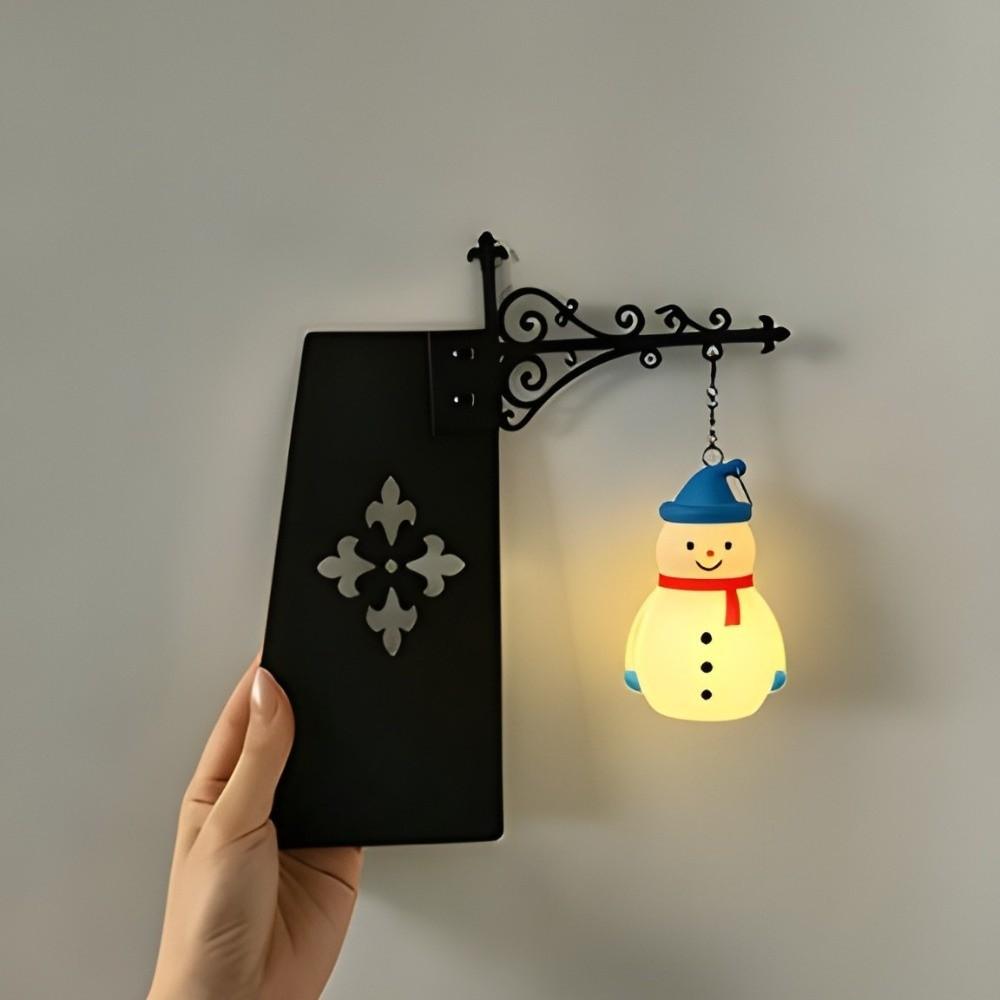 Vintage Christmas Bookshelf Lantern Light Warm White Christmas Bookshelf Light Decorative for Home