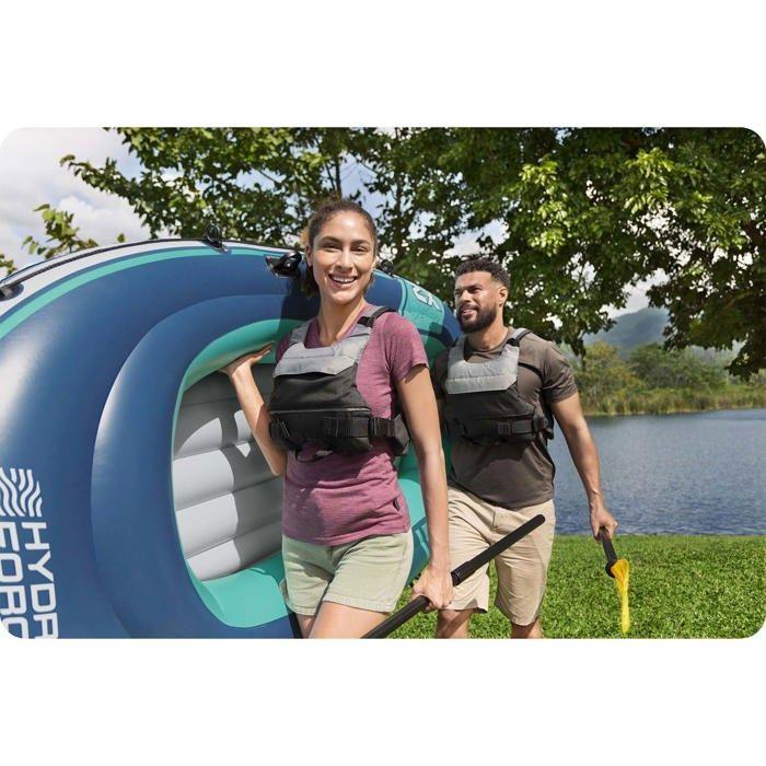 Bateau Gonflable - Bestway - Trek X2 - 232x118 Cm - PVC Résistant - 2 Personnes