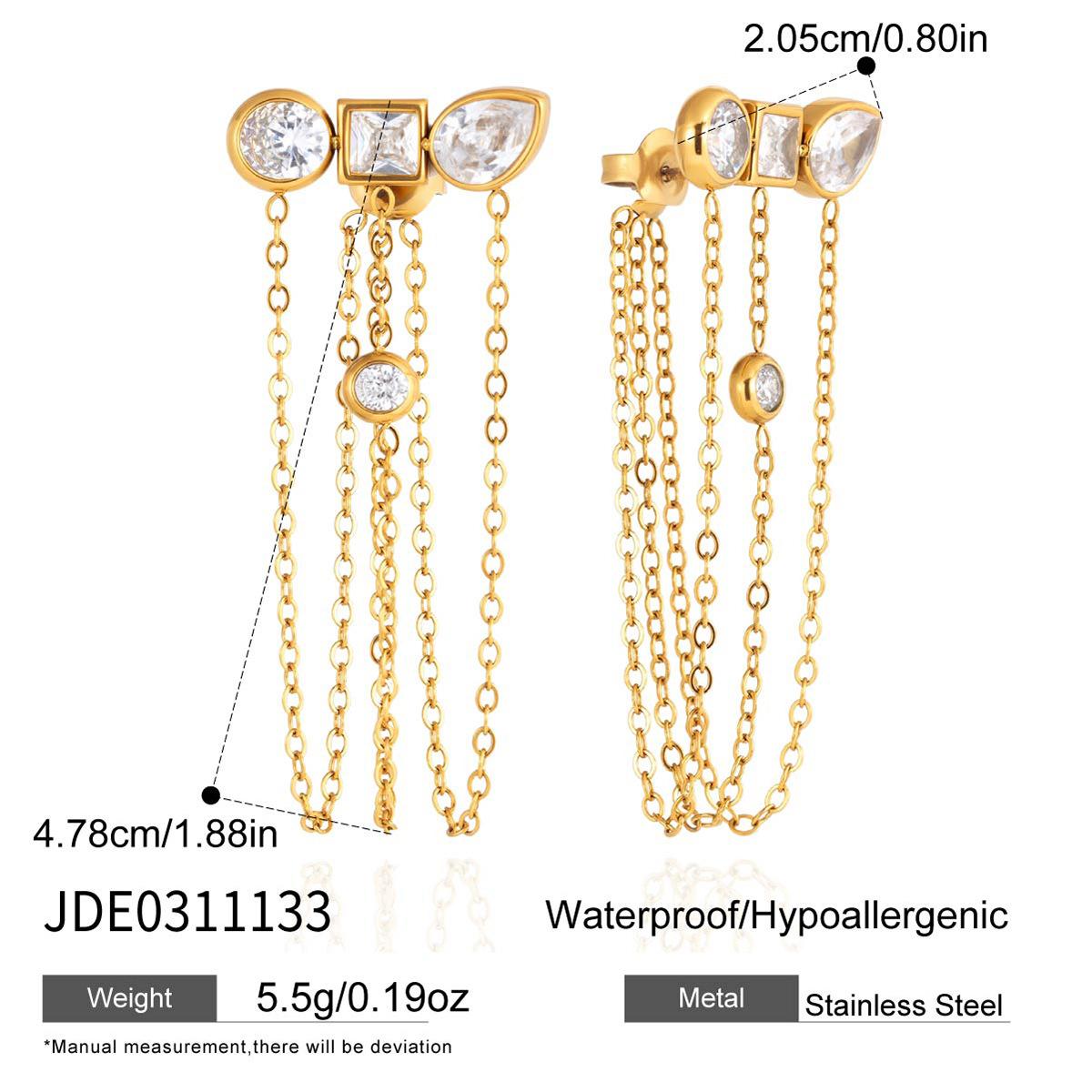 Light Luxury High-end Tassel Earrings