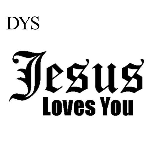 Jesus Love You Letters Reflektierende Auto Fahrzeug Karosserie Fenster Aufkleber Aufkleber Dekor