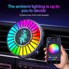 Smart Music Sync LED Car Air Freshener with Bluetooth App Astronaut Theme Decor