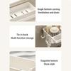 Compact Sink Drain Tray Kitchen Faucet Countertop Storage Rack Sponge Rack Bathroom Soap Dish Brush Storage Rack