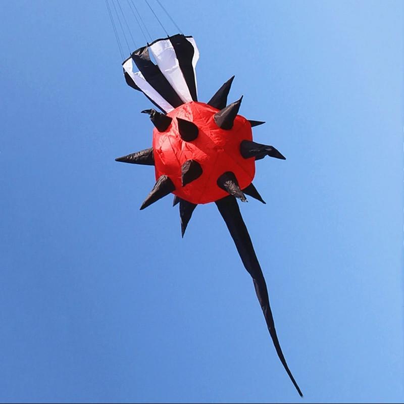 Weifang Rainbow Streamer 3D Kite with Spiky Tail – Easy To Fly