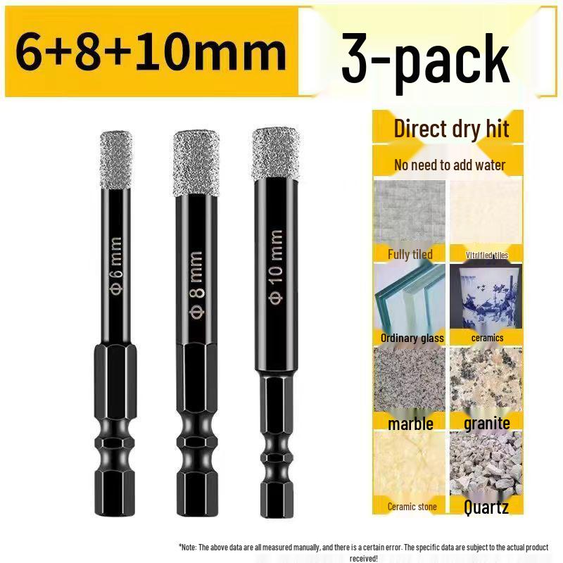 Diamantlött sexkantsskaft Kakelborr för Betong, Granit och Marmor