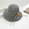 Süßer Blumen-Schleifen-Strohhut Sonnenschutz Strandhut Für Damen Frühling Sommer Herbst
