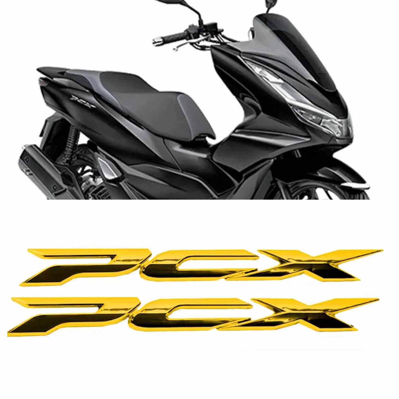 Для PCX160 2025 jk05 kf47 Pcx160 PCX150 PCX125 PCX Мотоциклетные аксессуары Наклейка Эмблема Значок золотой
