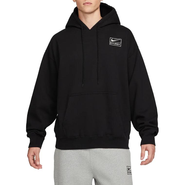 Stussy X Nike Steingewaschener Fleece Reißverschluss Hoodie Asiatische Größen FJ9176-010