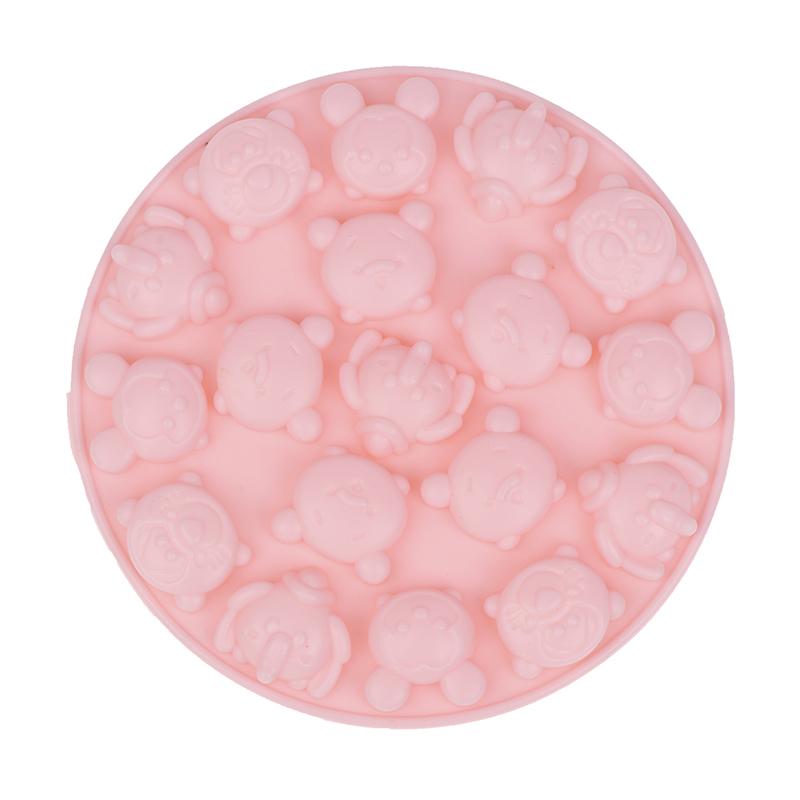 Cartoon Animal Silicone Mold Diy Cute Candy Chocolate Gummy Animal Ice Cube Non-Stick Moulds Kitchen Baking Mold
