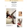 Women Sexy Sheer Red Edge Patchwork Over The Knee Thigh High Stockings