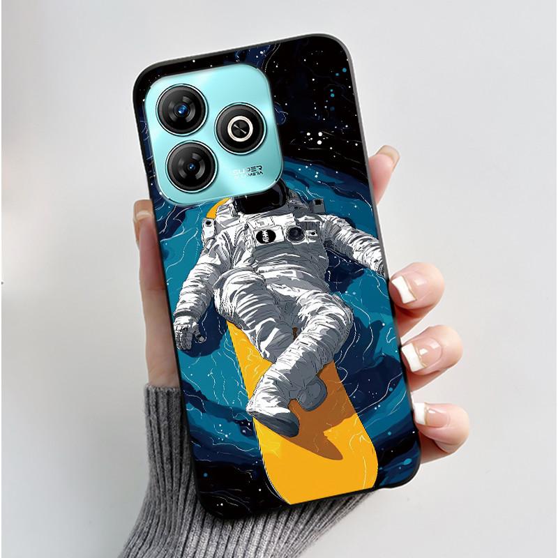 Phone Casing For ZTE Blade A75 4G Case Z2359 Luxury Dragon Cute Cool Boys Girls Black Matte Soft Silicone Protective Back Cover