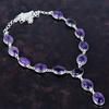 Star Amethyst Necklace 925 Sterling Silver Necklace Gemstone Adjustable Chain Necklace Handmade Jewelry Brand New Necklace Gifts for Friend