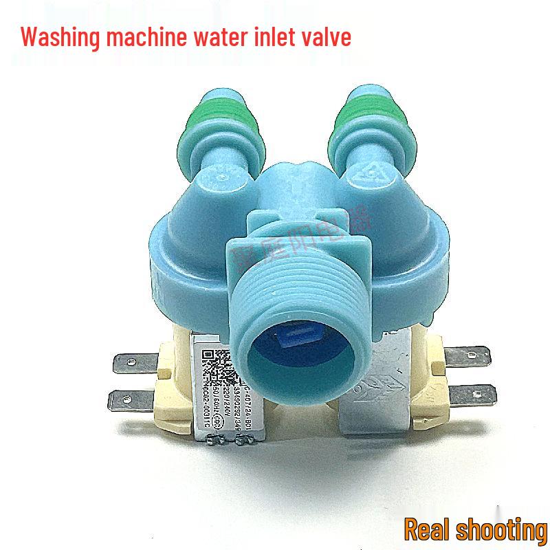 Compatible Water Inlet Valve for Samsung XQB85-D86S: Blue Double Solenoid DC62-00311G