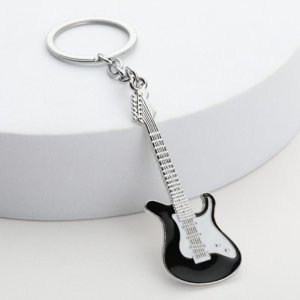 Musical Elements Guitar Keychain Bass Music Lovers Gift Simple Bag Pendant  Travel Souvenirs
