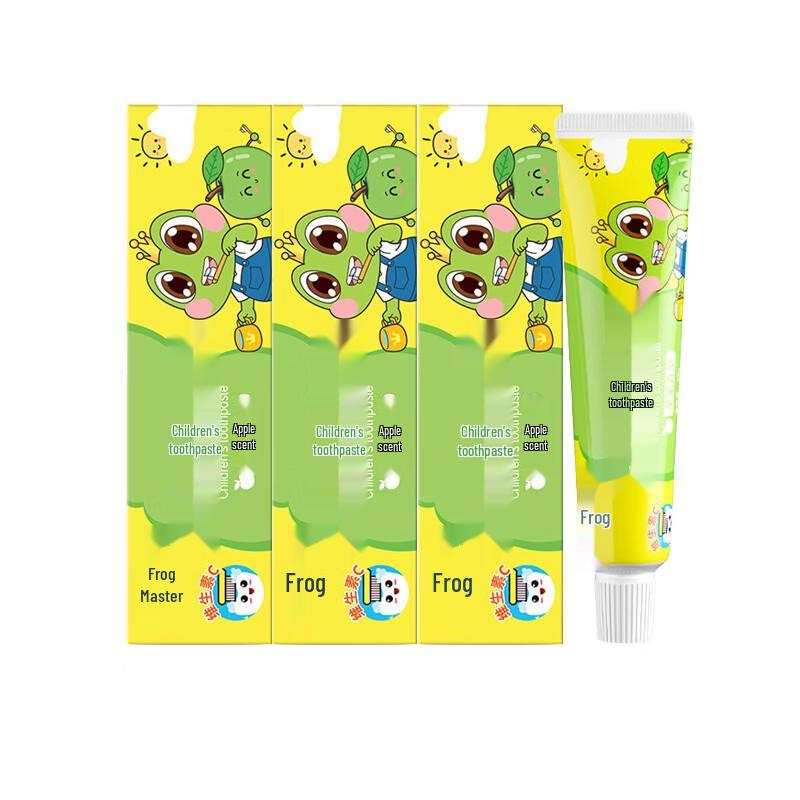 Frog Prince Kids Anti-Cavity Apple Toothpaste (3-Pack)