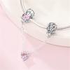 Original Luminous Charms Copper Fixed Clamp Beads Flower Fairy New Year'S Pendant Fit Bracelet Women Jewelry Gifts